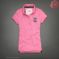 dames abercrombie fitch korte polo tees new york lichtrood Kleren Maken 9jhp4246